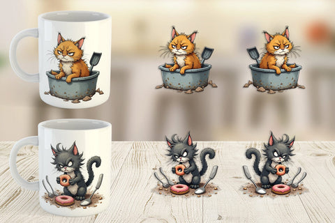 Mug Wrap Grumpy Kitty Sublimation artnoy 