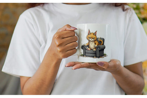 Mug Wrap Grumpy Kitty Sublimation artnoy 