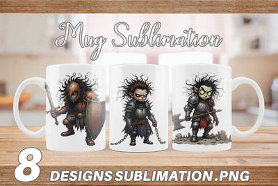 Mug Wrap Grumpy Knight Sublimation artnoy 