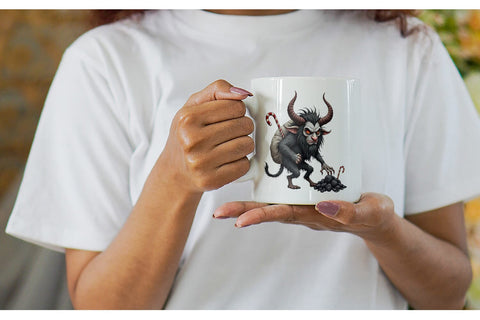 Mug Wrap Grumpy Krampus Sublimation artnoy 