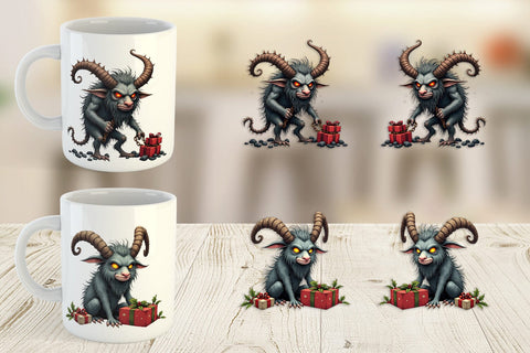 Mug Wrap Grumpy Krampus Sublimation artnoy 