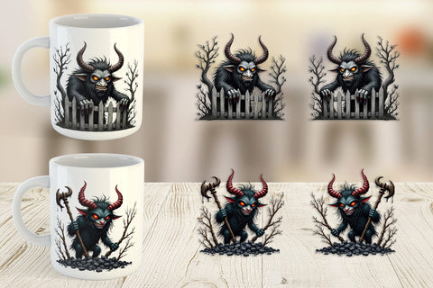 Mug Wrap Grumpy Krampus Sublimation artnoy 