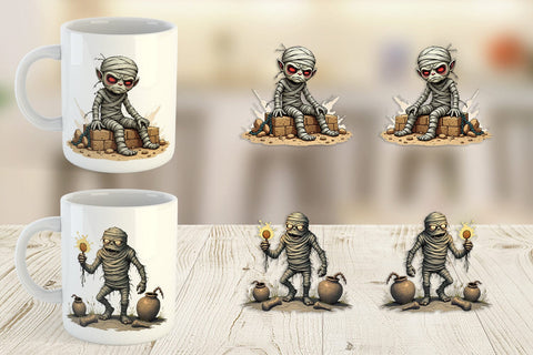 Mug Wrap Grumpy Mummy Sublimation artnoy 