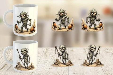 Mug Wrap Grumpy Mummy Sublimation artnoy 