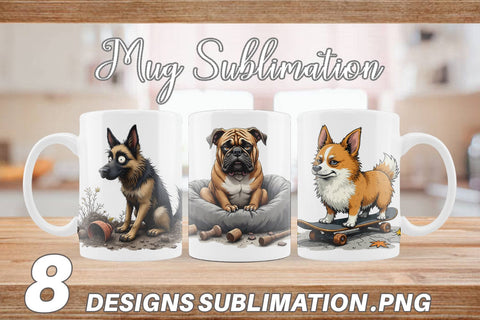 Mug Wrap Grumpy Pooch Sublimation artnoy 