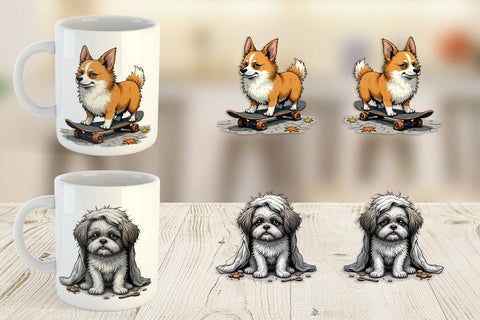 Mug Wrap Grumpy Pooch Sublimation artnoy 