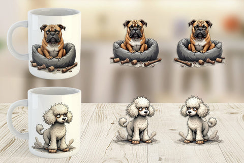 Mug Wrap Grumpy Pooch Sublimation artnoy 