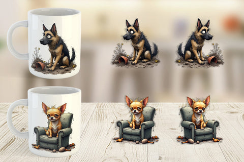 Mug Wrap Grumpy Pooch Sublimation artnoy 