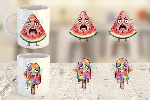 Mug Wrap Grumpy Summerween Luau Treats Sublimation artnoy 