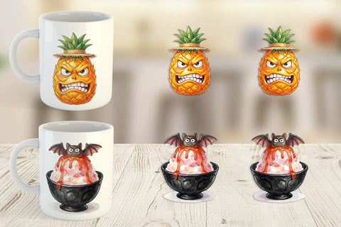 Mug Wrap Grumpy Summerween Luau Treats Sublimation artnoy 
