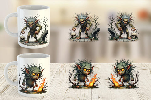 Mug Wrap Grumpy Troll Sublimation artnoy 