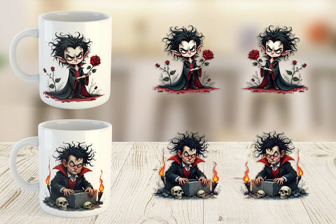 Mug Wrap Grumpy Vampire Sublimation artnoy 