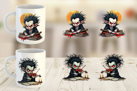 Mug Wrap Grumpy Vampire Sublimation artnoy 