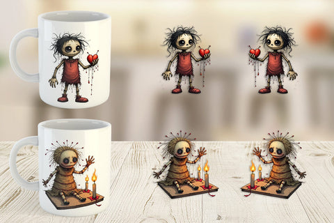Mug Wrap Grumpy Voodoo Doll Sublimation artnoy 