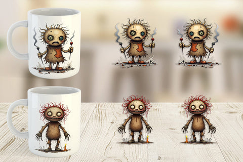Mug Wrap Grumpy Voodoo Doll Sublimation artnoy 