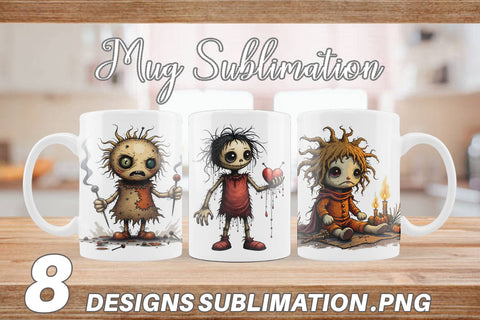 Mug Wrap Grumpy Voodoo Doll Sublimation artnoy 