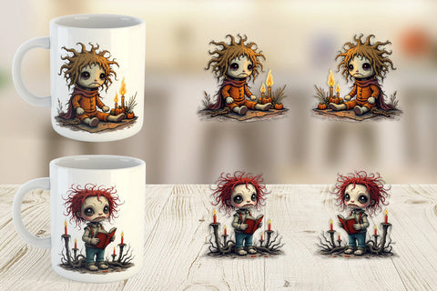 Mug Wrap Grumpy Voodoo Doll Sublimation artnoy 