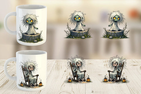 Mug Wrap Grumpy White Lady Sublimation artnoy 