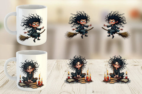 Mug Wrap Grumpy Witch Sublimation artnoy 