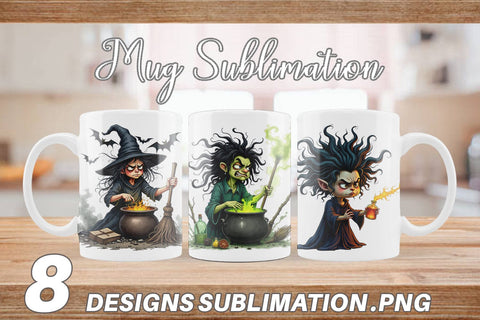 Mug Wrap Grumpy Witch Sublimation artnoy 
