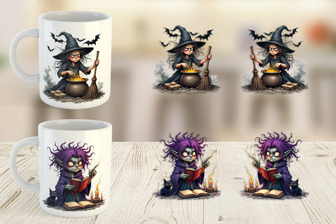 Mug Wrap Grumpy Witch Sublimation artnoy 