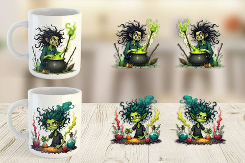 Mug Wrap Grumpy Witch Sublimation artnoy 