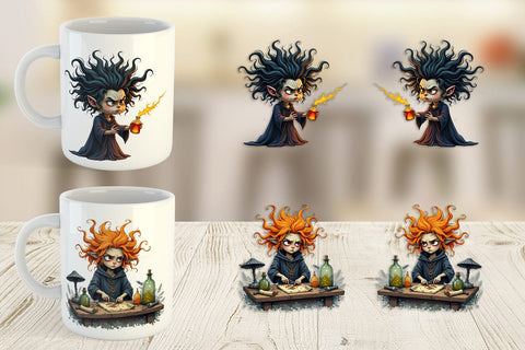 Mug Wrap Grumpy Witch Sublimation artnoy 