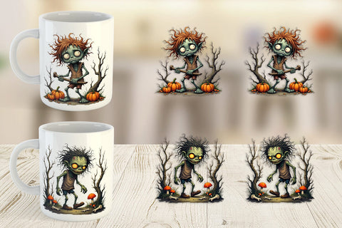 Mug Wrap Grumpy Zombie Sublimation artnoy 