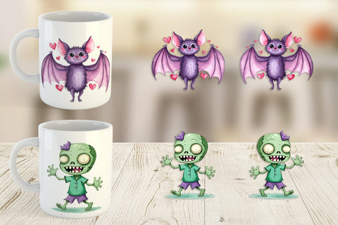 Mug Wrap Halloween Characters Sublimation artnoy 