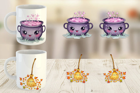 Mug Wrap Halloween Characters Sublimation artnoy 
