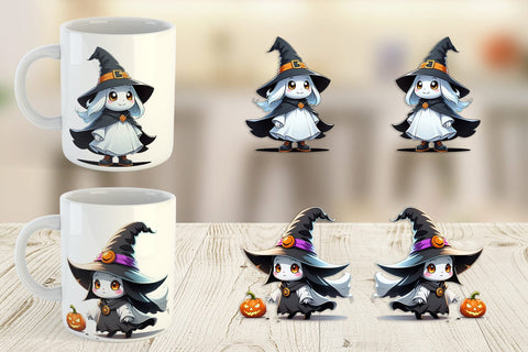 Mug Wrap Halloween Ghost Sublimation artnoy 