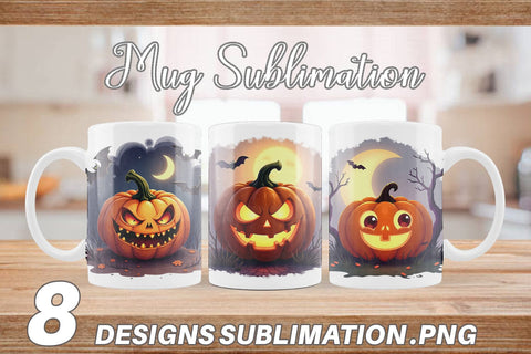 Mug Wrap Halloween Jack Lantern Sublimation artnoy 