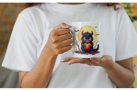 Mug Wrap Halloween Monster Creep Sublimation artnoy 
