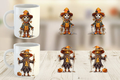 Mug Wrap Halloween Scarecrow Sublimation artnoy 