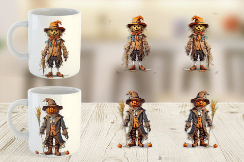 Mug Wrap Halloween Scarecrow Sublimation artnoy 