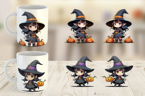 Mug Wrap Halloween Spooky Witch Sublimation artnoy 