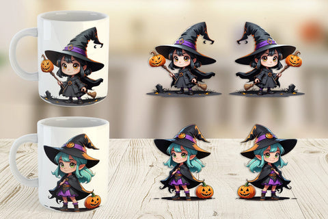 Mug Wrap Halloween Spooky Witch Sublimation artnoy 