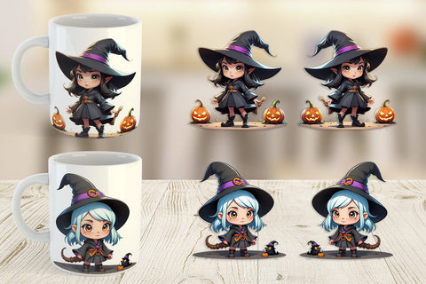 Mug Wrap Halloween Spooky Witch Sublimation artnoy 