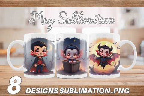 Mug Wrap Halloween Vampire Bite Sublimation artnoy 