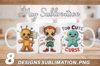 Mug Wrap Halloween Voodoo Doll Sublimation artnoy 