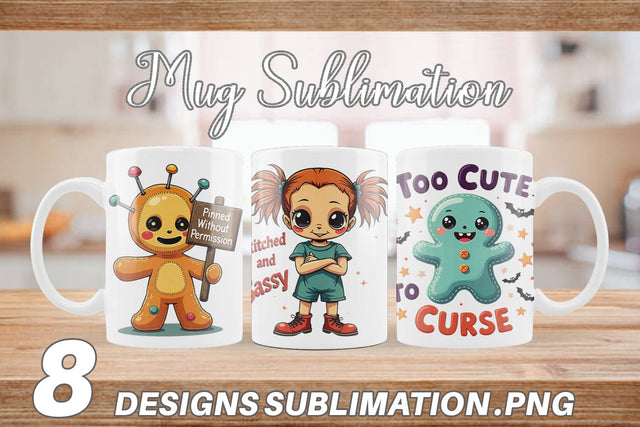 Mug Wrap Halloween Voodoo Doll Sublimation artnoy 