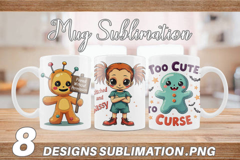 Mug Wrap Halloween Voodoo Doll Sublimation artnoy 