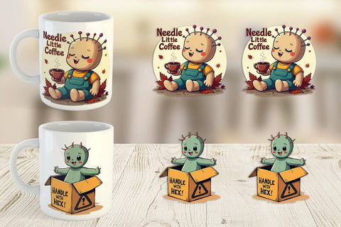 Mug Wrap Halloween Voodoo Doll Sublimation artnoy 