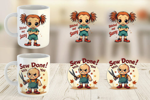 Mug Wrap Halloween Voodoo Doll Sublimation artnoy 