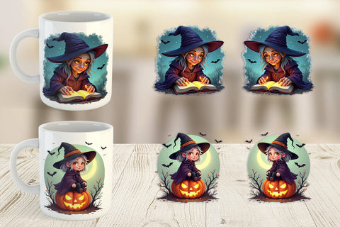 Mug Wrap Halloween Witch Spell Sublimation artnoy 