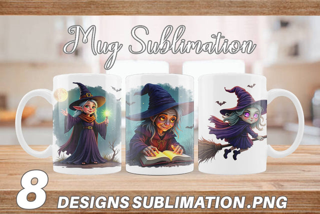 Mug Wrap Halloween Witch Spell Sublimation artnoy 
