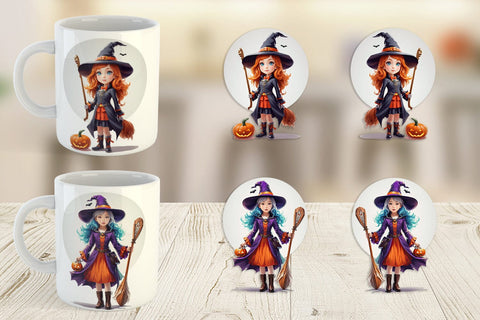 Mug Wrap Halloween Witch Sublimation artnoy 