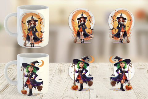 Mug Wrap Halloween Witch Sublimation artnoy 