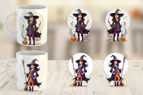Mug Wrap Halloween Witch Sublimation artnoy 