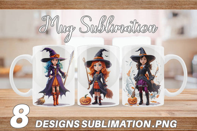 Mug Wrap Halloween Witch Sublimation artnoy 